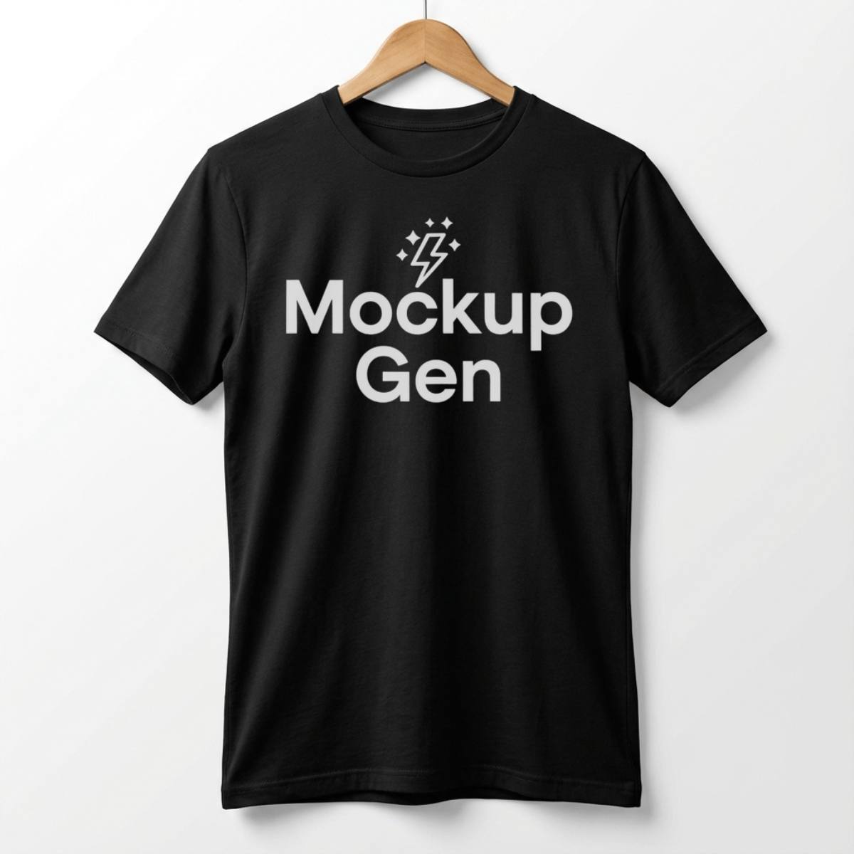 Single product mockup in black